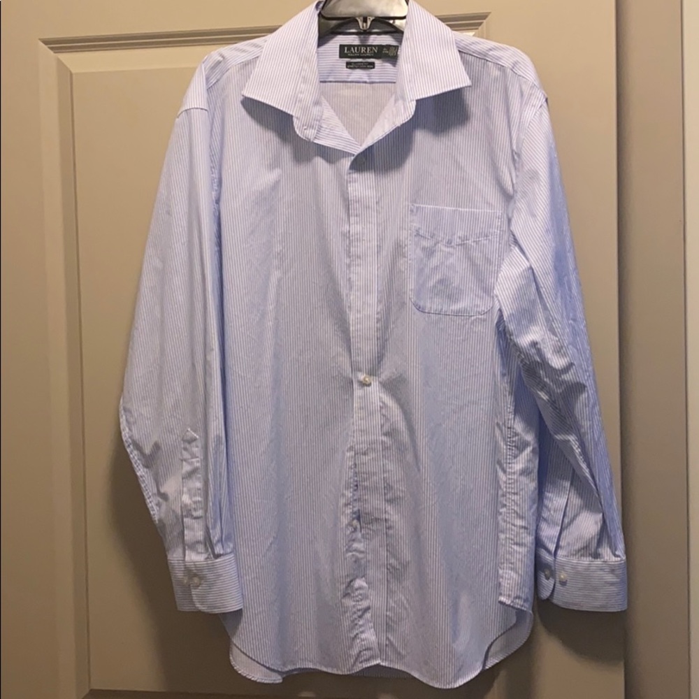 Lauren Ralph Lauren blue striped button up